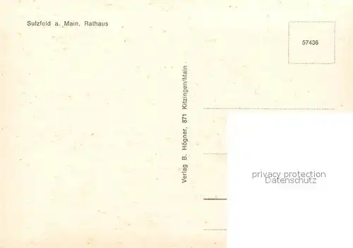 AK / Ansichtskarte Sulzfeld_Main Rathaus Sulzfeld Main