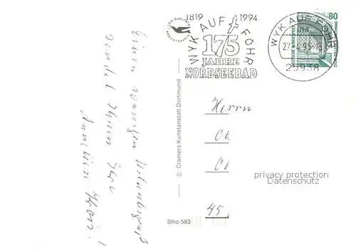 AK / Ansichtskarte Hallig_Groede Landschaftspanorama Schafe Haeuser Hafen Hallig Groede