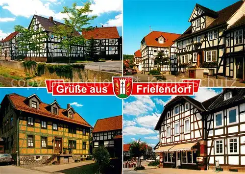 AK / Ansichtskarte Frielendorf Ortsmotive mit Fachwerkhaeusern Frielendorf