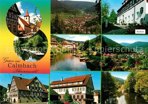 AK / Ansichtskarte Calmbach_Enz Ortsansichten Museum Landschaftspanorama Schwarzwald Calmbach Enz