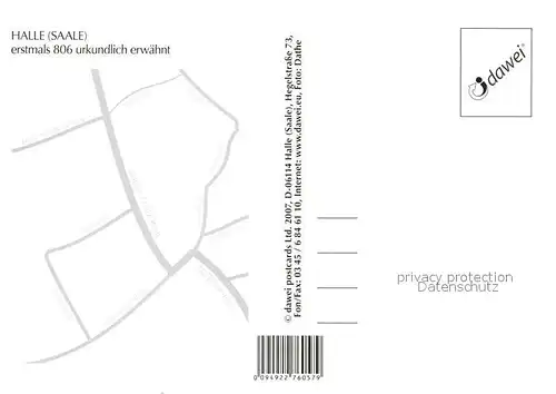 AK / Ansichtskarte Halle_Saale Robert Franz Ring Denkmal Saale Moritzburg Chronik Halle_Saale