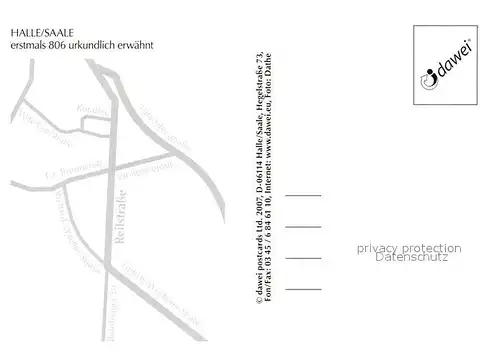 AK / Ansichtskarte Halle_Saale Reilstrasse Johann Christian Reil Denkmal Bueste Chronik Halle_Saale