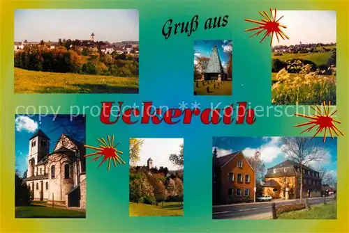 AK / Ansichtskarte Uckerath Landschaftspanorama Kirche Hauptstrasse Uckerath