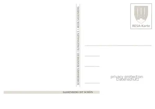 AK / Ansichtskarte Sassenberg Partie an der Hassel Kirche Wasserfall Sassenberg