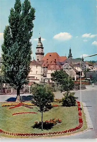 AK / Ansichtskarte Wunsiedel Hackerplatz Kirchturm Wunsiedel