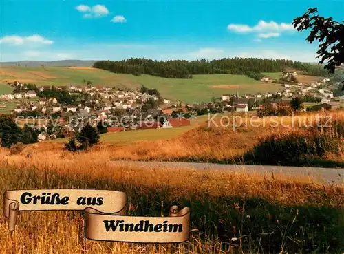 AK / Ansichtskarte Windheim_Oberfranken Landschaftspanorama Frankenwald Windheim Oberfranken