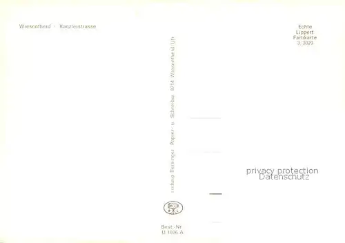 AK / Ansichtskarte Wiesentheid Haeuserpartie Kanzleistrasse Wiesentheid