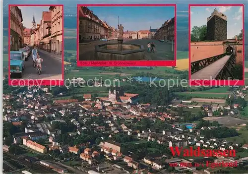 AK / Ansichtskarte Waldsassen asse


Gasse Marktplatz Brunnen Burg Fliegeraufnahme Waldsassen