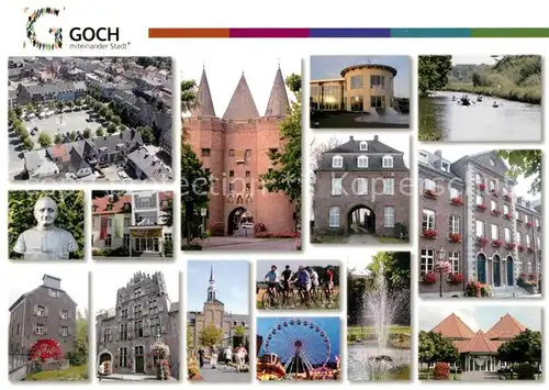 AK / Ansichtskarte Goch Sehenswuerdigkeiten Historische Gebaeude Radtouren Riesenrad Goch