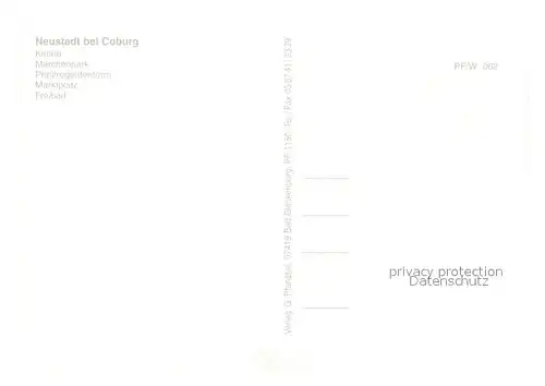 AK / Ansichtskarte Neustadt_Coburg Kirche Maerchenpark Prinzregententurm Marktplatz Freibad Neustadt_Coburg