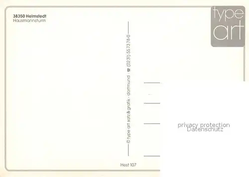 AK / Ansichtskarte Helmstedt Hausmannsturm Helmstedt