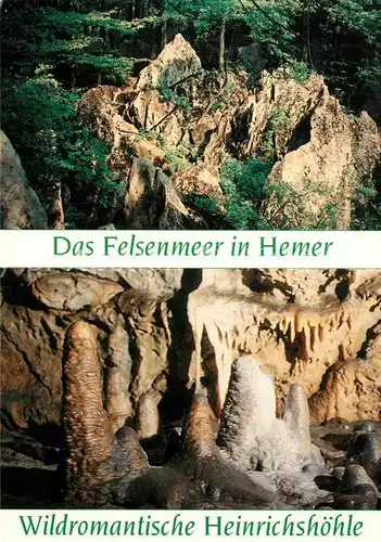 AK / Ansichtskarte Hemer Felsenmeer Heinrichshoehle Hemer