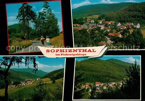 AK / Ansichtskarte Sophienthal_Oberfranken Landschaftspanorama Fichtelgebirge Wandern Sophienthal Oberfranken