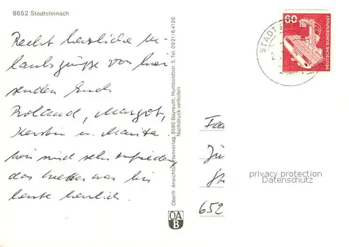 AK / Ansichtskarte Stadtsteinach Panorama Restaurant Freibad Drachenfliegen Stadtsteinach