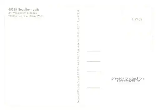 AK / Ansichtskarte Neualbenreuth Grenzlandturm Oberpfaelzer Wald Neualbenreuth