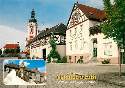 AK / Ansichtskarte Neualbenreuth Marktplatz Rathaus Neualbenreuth