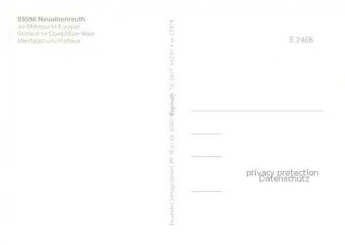 AK / Ansichtskarte Neualbenreuth Marktplatz Rathaus Neualbenreuth