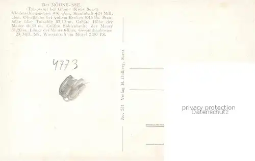 AK / Ansichtskarte Moehnesee Gebietskarte aus der Vogelschau Moehnesee