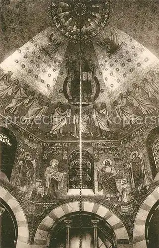 AK / Ansichtskarte Aachen Kaiser Dom Octagon mit Mosaiken Aachen