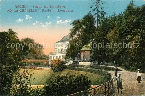 AK / Ansichtskarte Aachen Partie am Lousberg Aachen