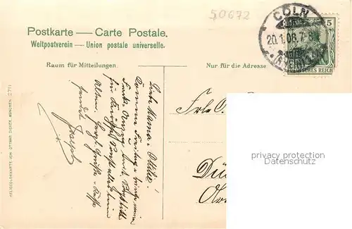 AK / Ansichtskarte Koeln_Rhein Denkmal Kaiser Wilhelm I Koeln_Rhein