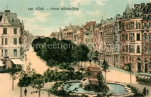 AK / Ansichtskarte Koeln_Rhein Kaiser Wilhelm Ring Koeln_Rhein