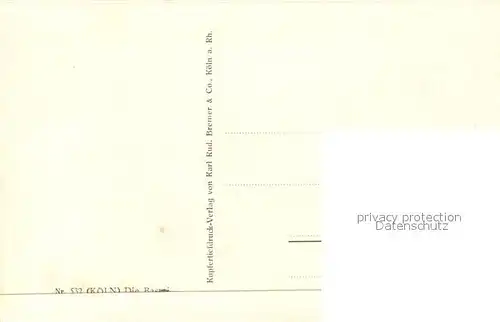 AK / Ansichtskarte Koeln_Rhein Die Bastei Koeln_Rhein