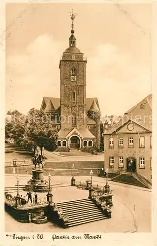 AK / Ansichtskarte Siegen_Westfalen Partie am Markt Siegen_Westfalen