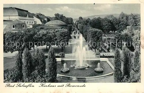 AK / Ansichtskarte Bad_Salzuflen Kurhaus mit Promenade Bad_Salzuflen