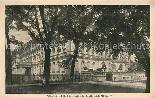 AK / Ansichtskarte Aachen Palast Hotel Der Quellenhof Aachen