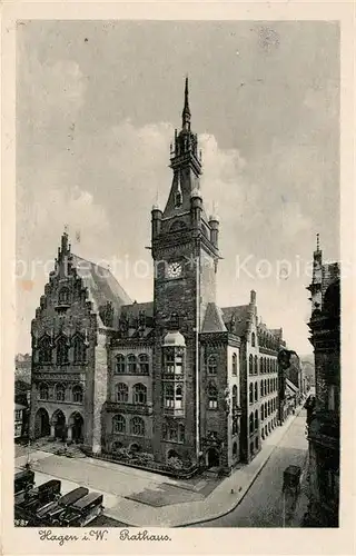 AK / Ansichtskarte Hagen_Westfalen Rathaus Hagen_Westfalen