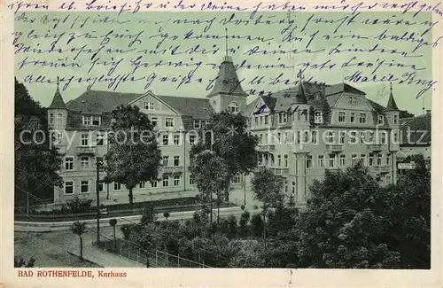 AK / Ansichtskarte Bad_Rothenfelde Kurhaus Bad_Rothenfelde
