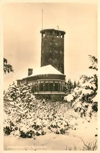 AK / Ansichtskarte Kirchhundem Aussichtsturm Hohe Bracht Kirchhundem