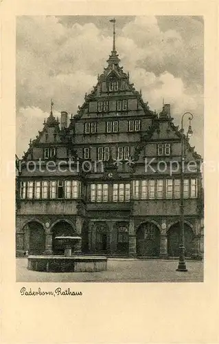 AK / Ansichtskarte Paderborn Rathaus Paderborn
