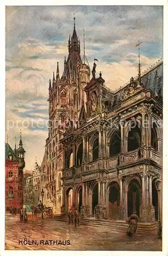 AK / Ansichtskarte Koeln_Rhein Rathaus Gemaelde Koeln_Rhein