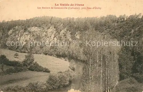 AK / Ansichtskarte Orne_Normandie Les Rochers de Gossesseville pres Pont d Ouilly Orne Normandie