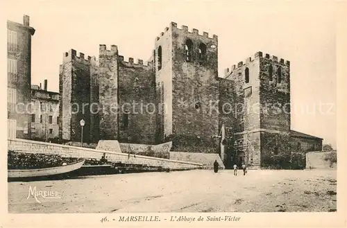 AK / Ansichtskarte Marseille_Bouches du Rhone Abbaye de Saint Victor Marseille