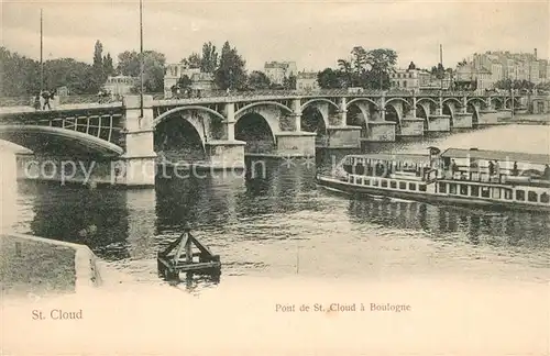 AK / Ansichtskarte Saint_Cloud Pont de Saint Cloud a Boulogne Saint Cloud