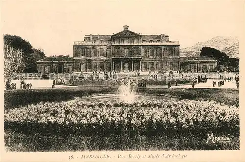 AK / Ansichtskarte Marseille_Bouches du Rhone Parc Borely et Musee d Archeologie Marseille