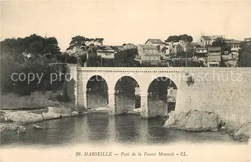 AK / Ansichtskarte Marseille_Bouches du Rhone Pont de la Fausse Monnaie Marseille