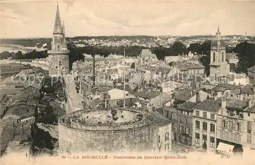 AK / Ansichtskarte La_Rochelle_Charente Maritime Panorama du Quartier Saint Jean La_Rochelle