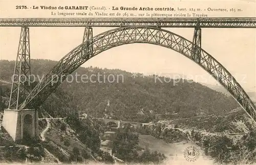 AK / Ansichtskarte Cantal_Auvergne Le Viaduc de Garabit La Grande Arche centrale Cantal Auvergne