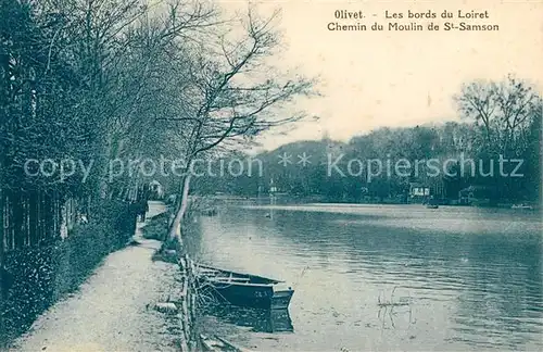 AK / Ansichtskarte Olivet_Loiret Les bords du Loiret Chemin du Moulin de St Samson Olivet Loiret