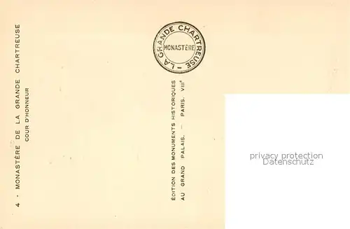 AK / Ansichtskarte La_Grande Chartreuse Monastere La_Grande Chartreuse