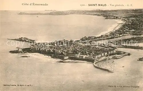 AK / Ansichtskarte Saint Malo_Ille et Vilaine_Bretagne Vue generale Cote d Emeraude Saint Malo_Ille et Vilaine