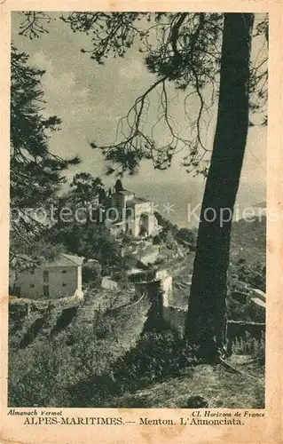 AK / Ansichtskarte Menton_Alpes_Maritimes Annonciata Menton_Alpes_Maritimes