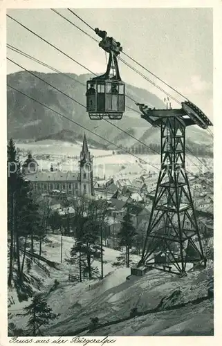 AK / Ansichtskarte Mariazell_Steiermark mit Seilbahn und Sauwand Mariazell_Steiermark