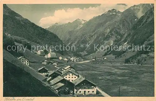 AK / Ansichtskarte Soelden_oetztal Panorama Soelden oetztal