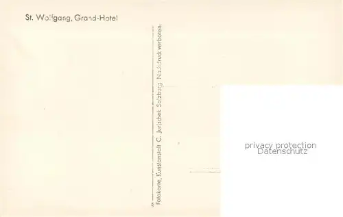 AK / Ansichtskarte St_Wolfgang_Wolfgangsee Grand Hotel St_Wolfgang_Wolfgangsee