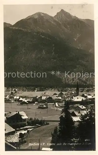 AK / Ansichtskarte Seefeld_Tirol mit Reitherspitze Seefeld Tirol